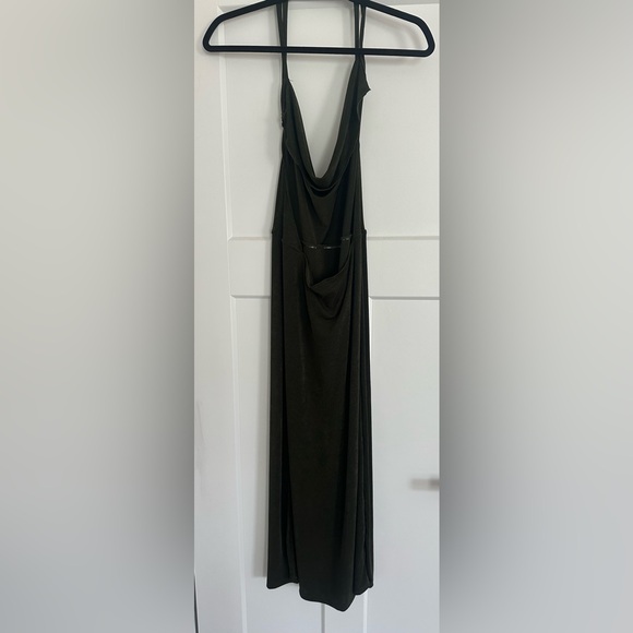 Free People Angelica Slip Dress in Moss Green - Picture 5 of 6